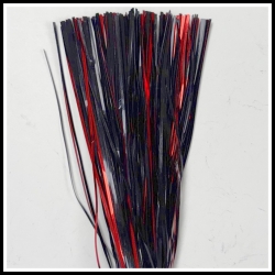 Closeout 8" Tinsel #2 - Black/Red